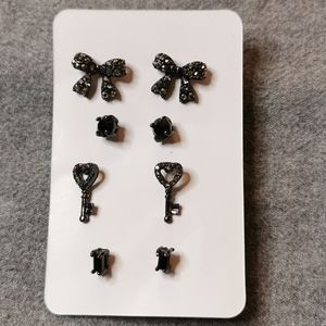 Six piece earring set with bracelet